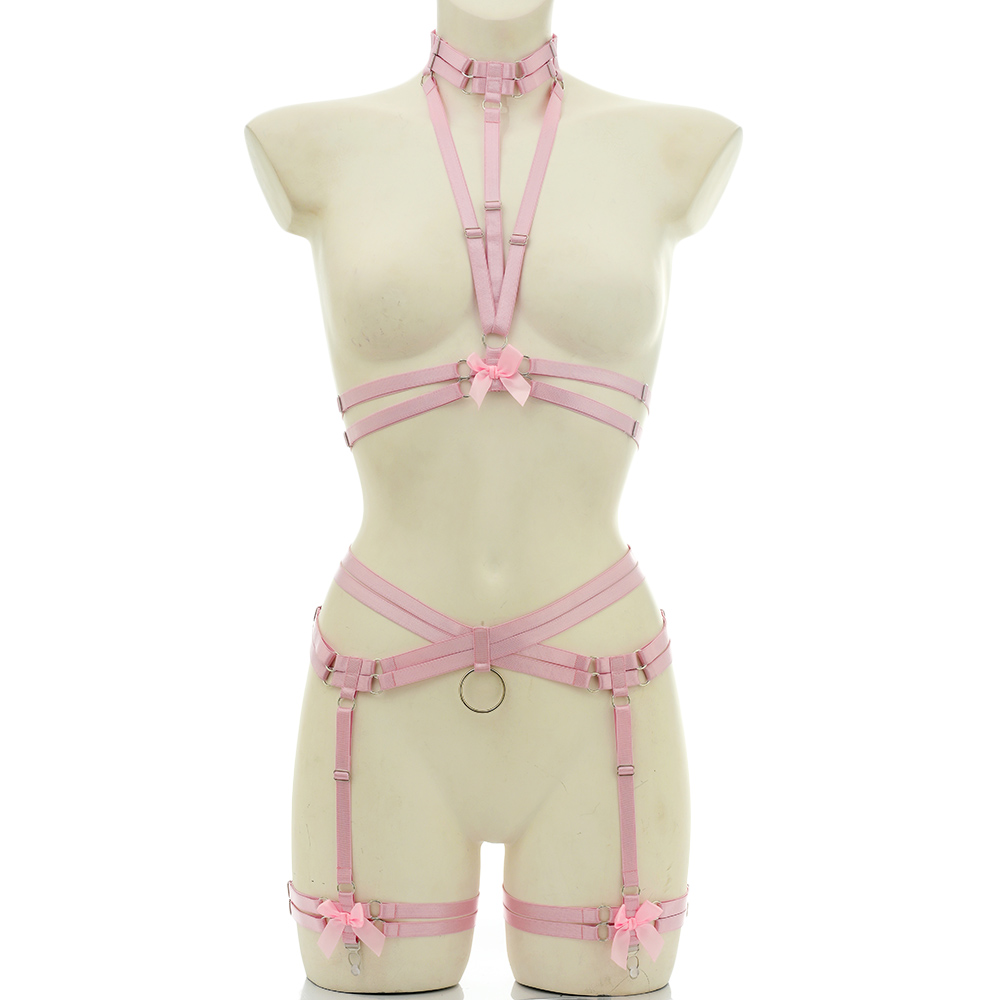 مرونة عبودية الجسم تسخير حزام  - مراجعة Garter Belt Set وسعره