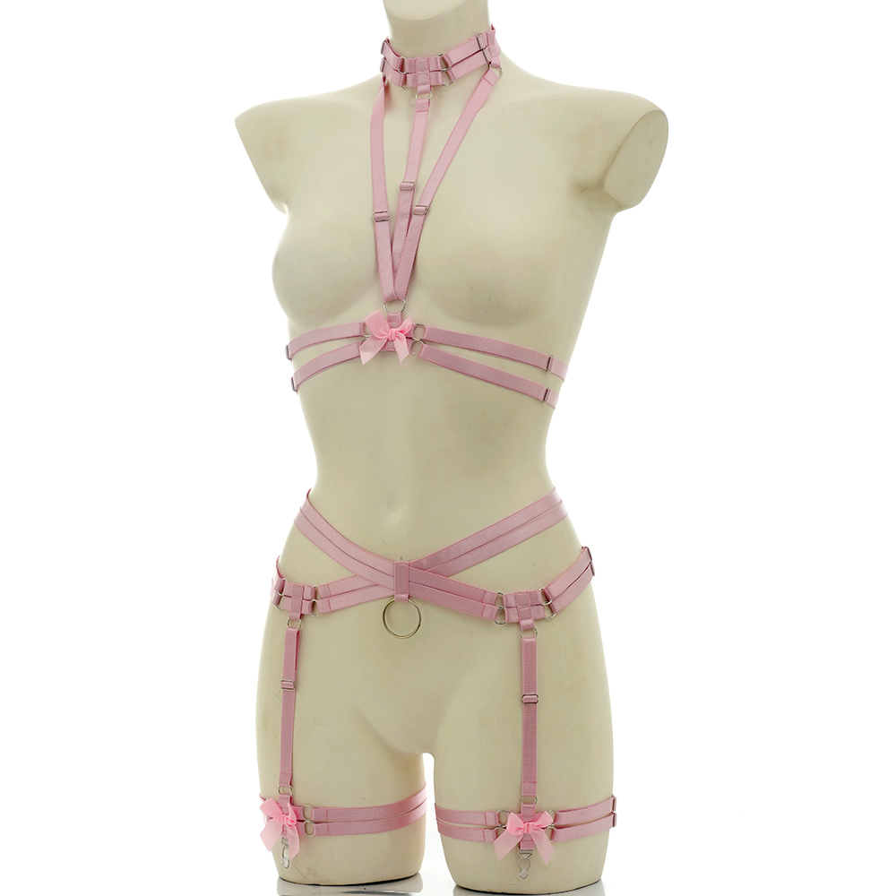 مرونة عبودية الجسم تسخير حزام  - مراجعة Garter Belt Set وسعره