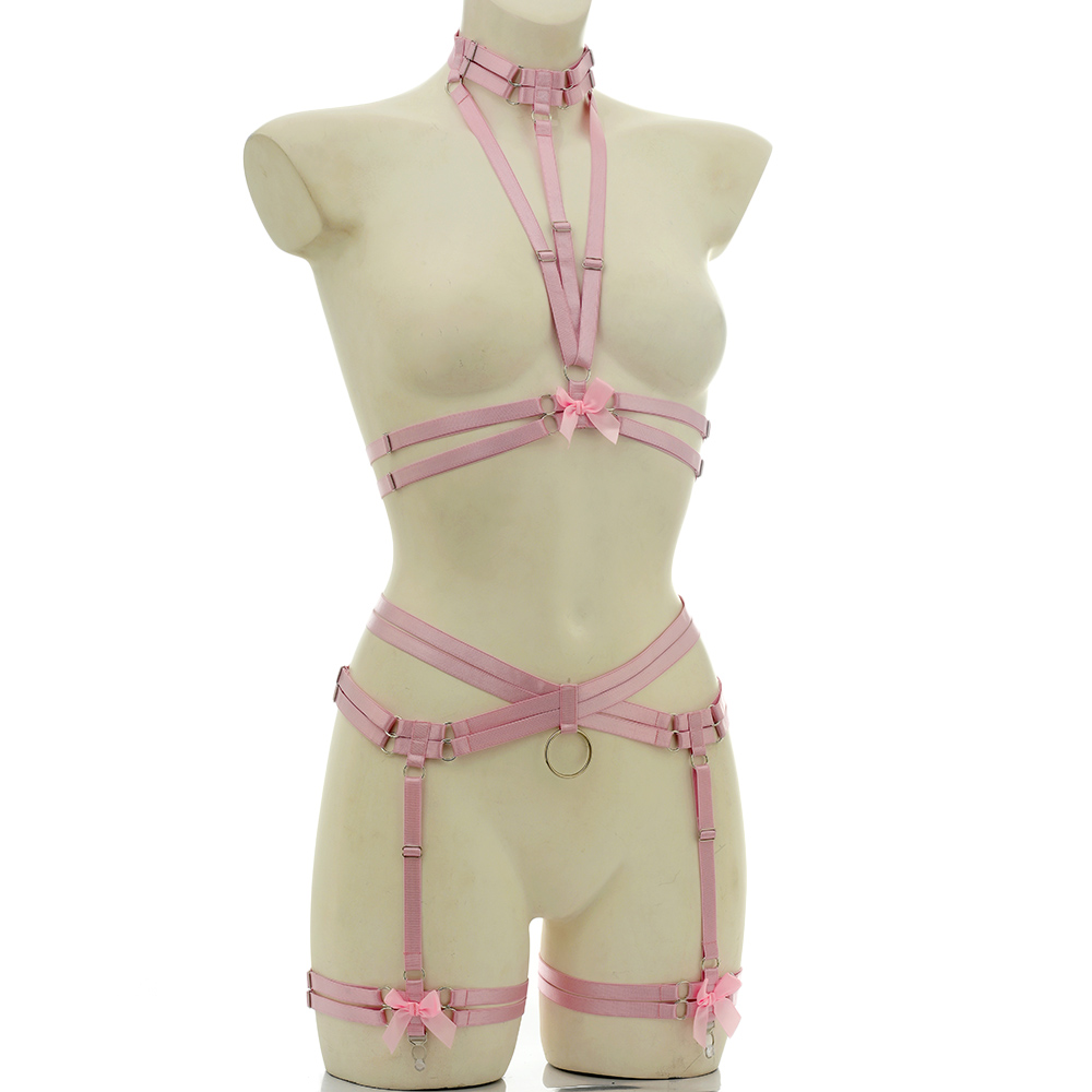 مرونة عبودية الجسم تسخير حزام  - مراجعة Garter Belt Set وسعره