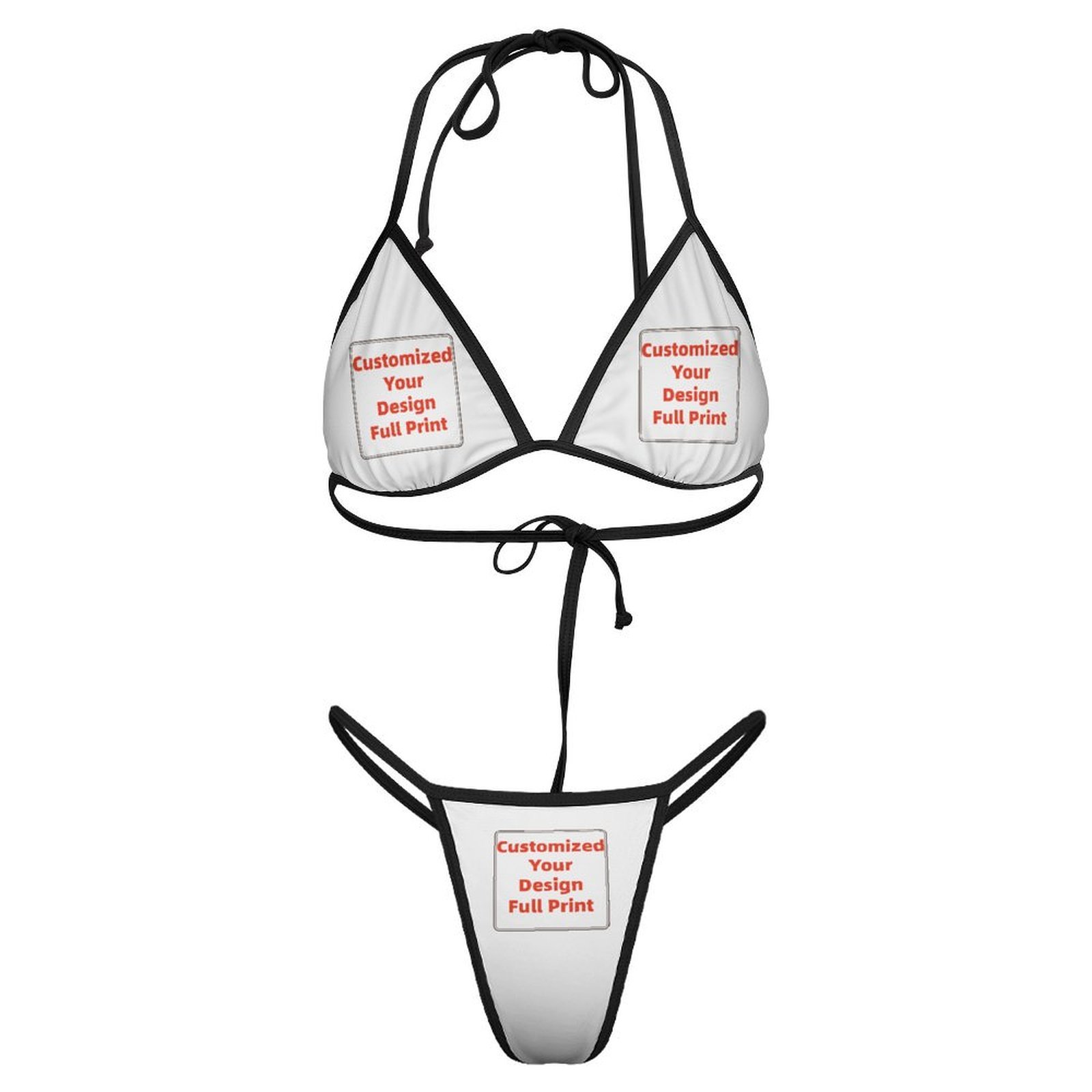 طقم بيكيني نسائي برازيلي مخصص  - مراجعة Thong Bikini Women وسعره