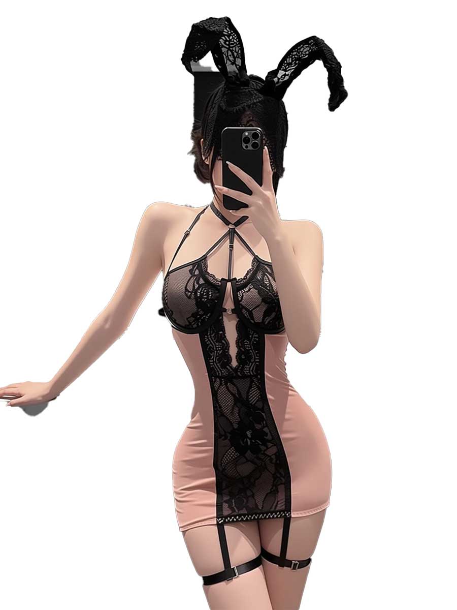 فستان قصير ضيق من الدانتيل بال - مراجعة Lace Teddy Lingerie وسعره