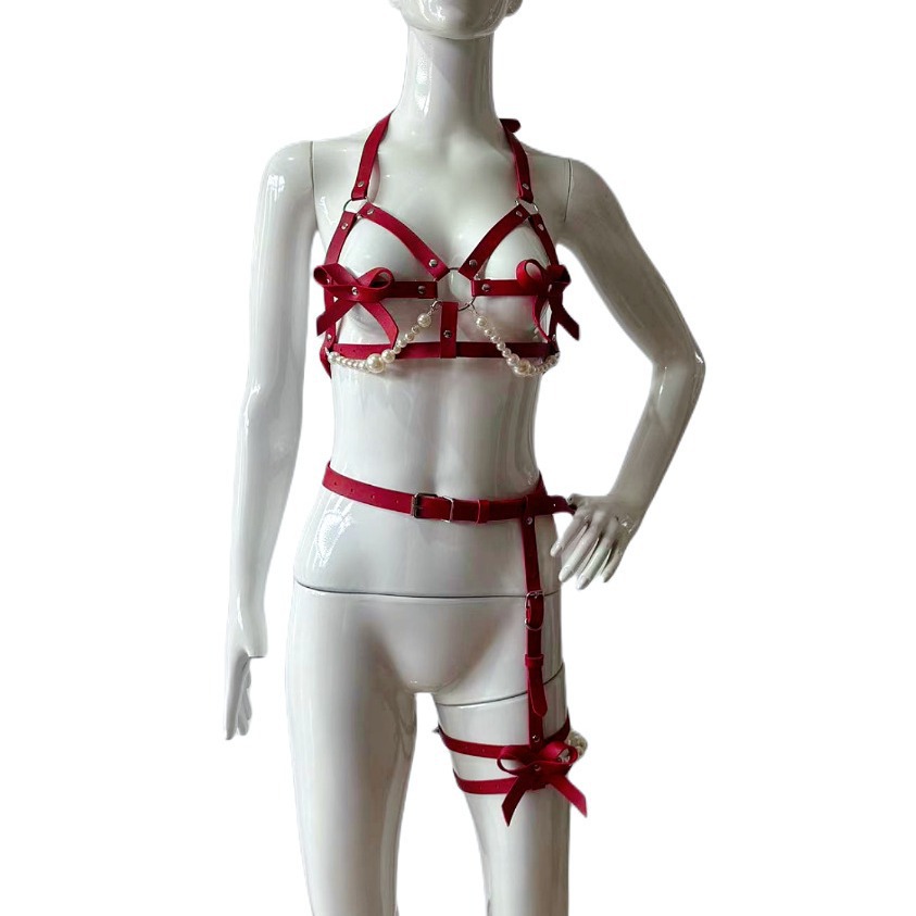 مثير الجلود تسخير النساء مجموع - مراجعة Garter Belt Set وسعره
