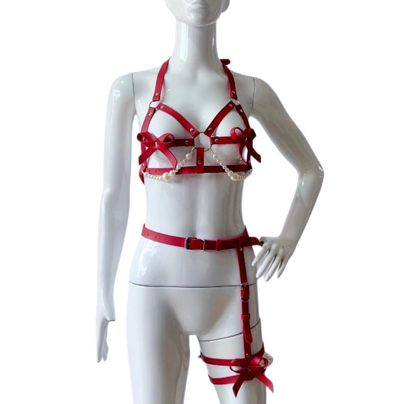 مثير الجلود تسخير النساء مجموع - مراجعة Garter Belt Set وسعره