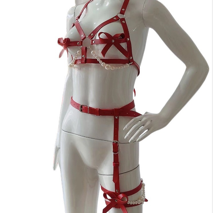 مثير الجلود تسخير النساء مجموع - مراجعة Garter Belt Set وسعره